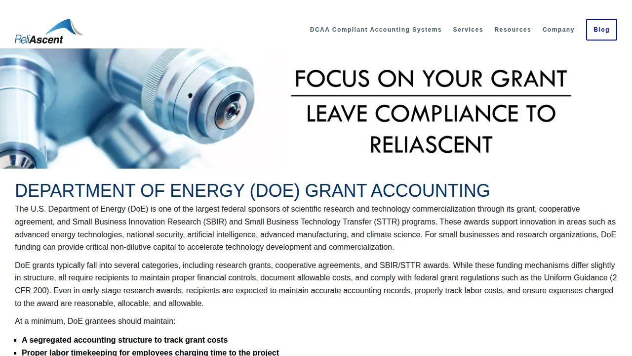 ReliAscent LLC page