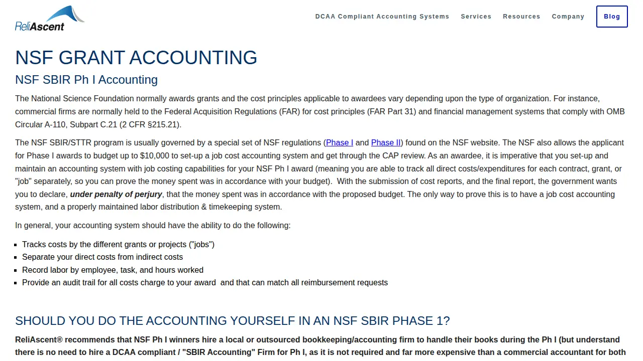 ReliAscent LLC page