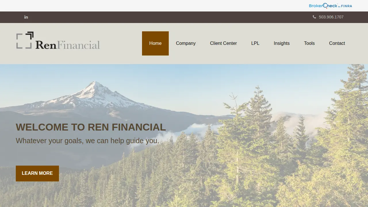 Ren Financial page