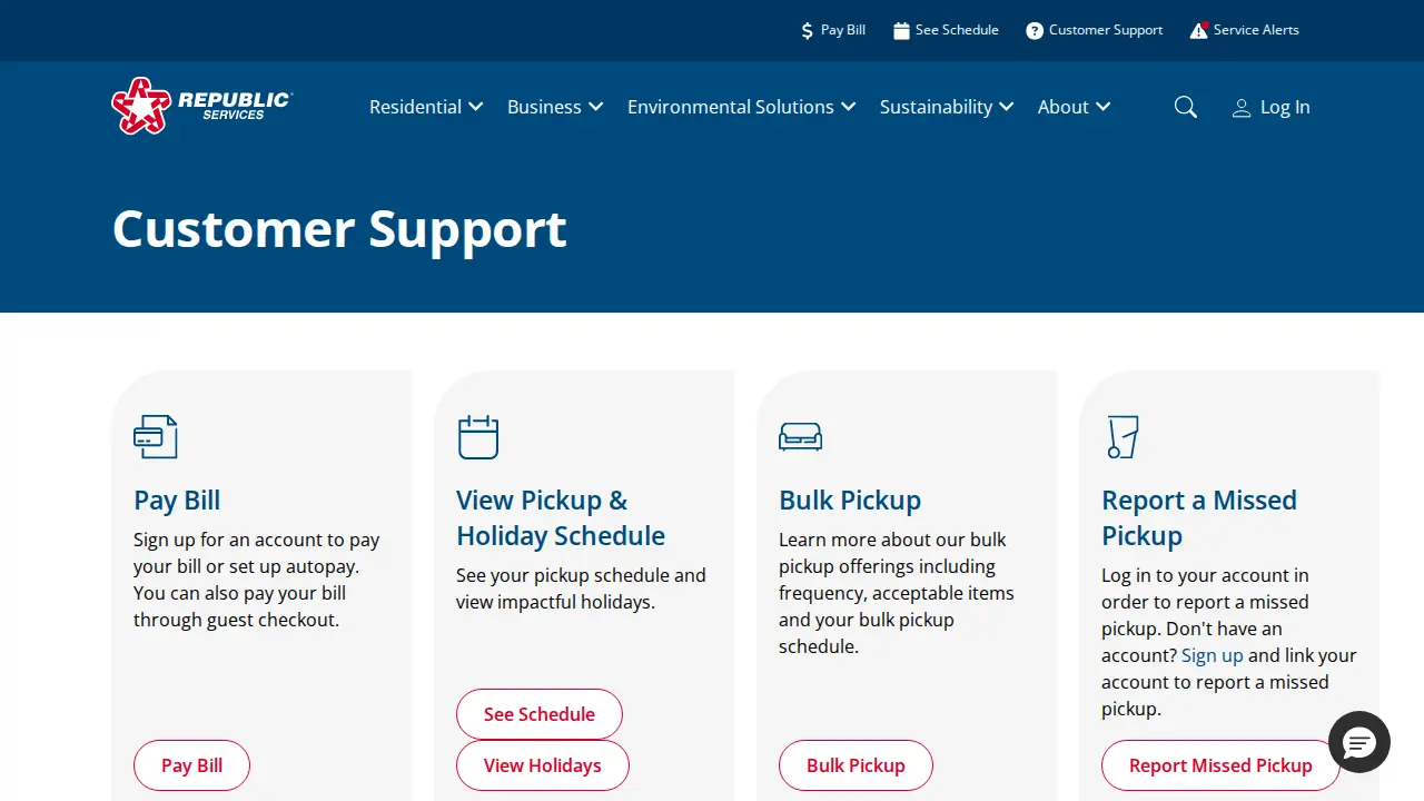 Republic Services page