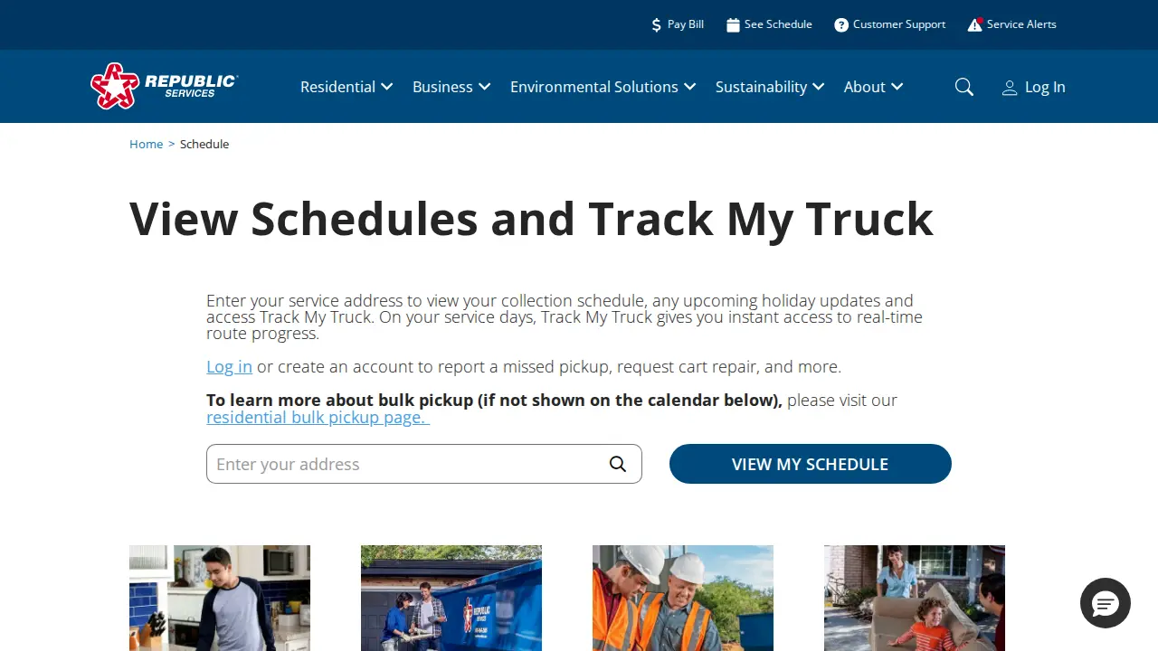 Republic Services page