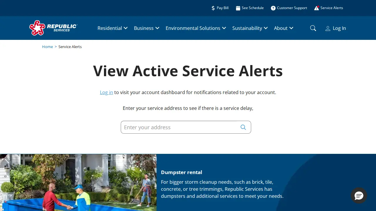 Republic Services page