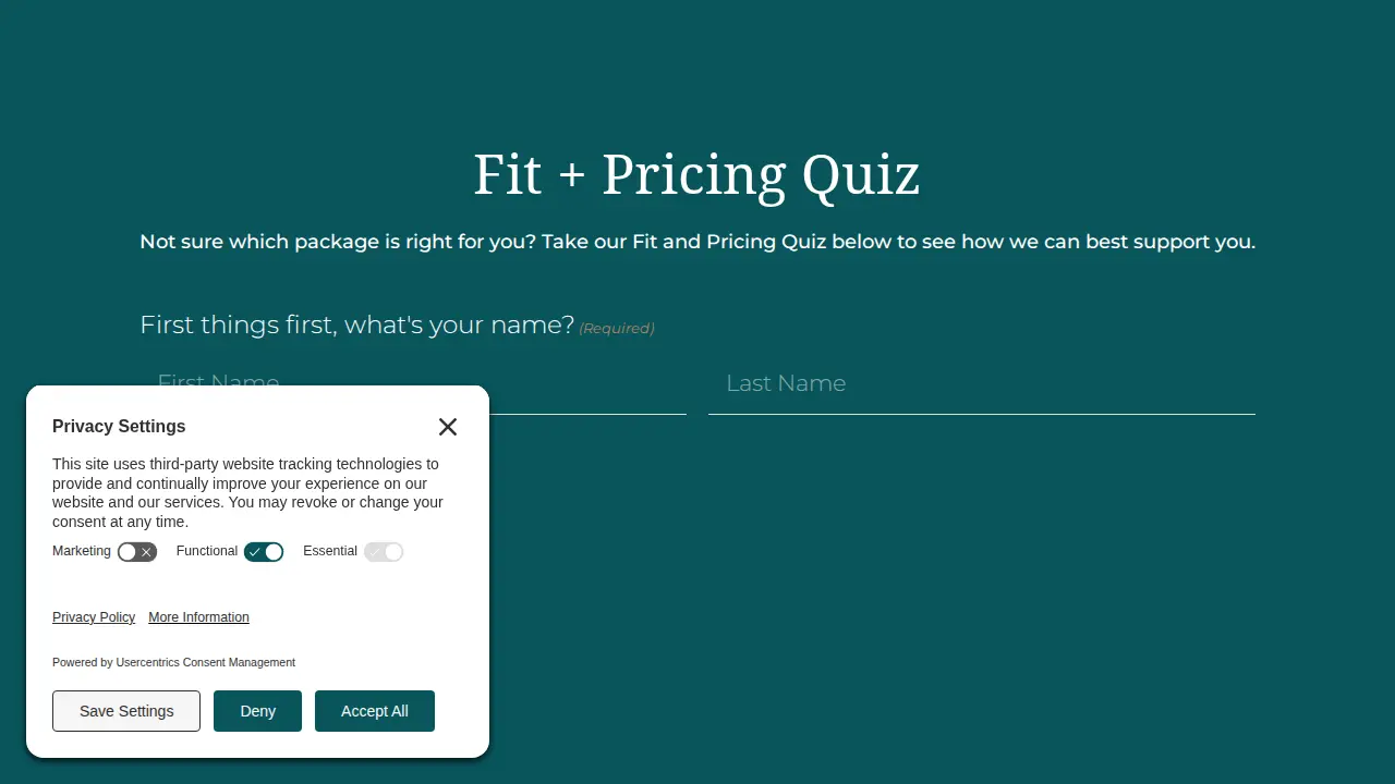Residency to Retirement page