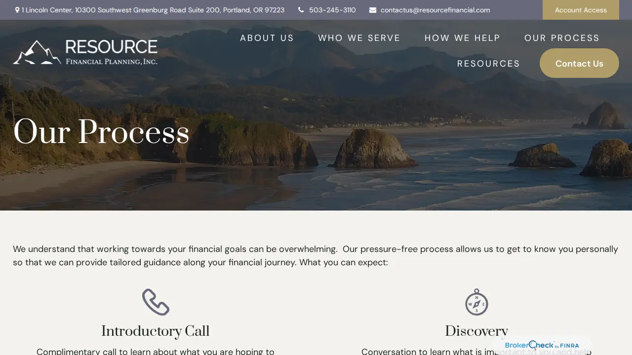 Resource Financial Planning, Inc. page