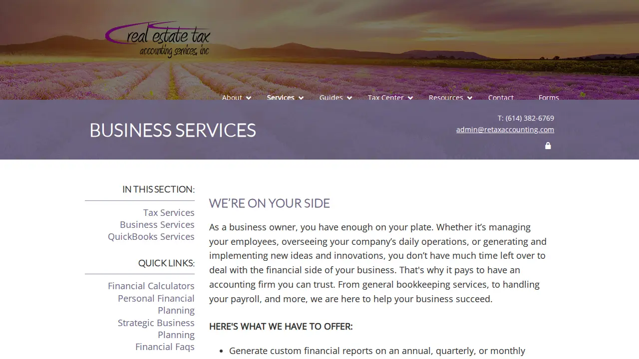 Real Estate Tax Accounting Services, Inc page