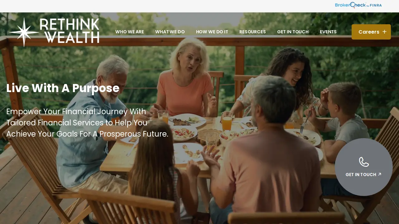 Rethink Wealth page