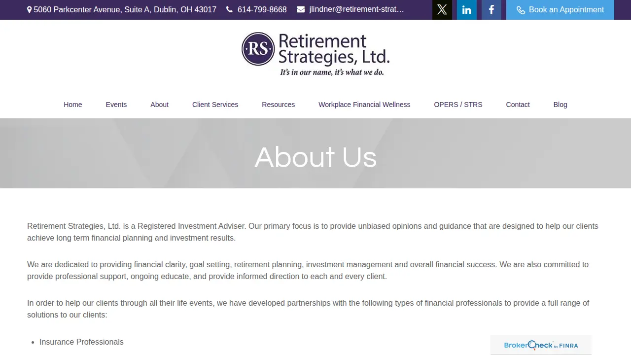Retirement Strategies, Ltd. page