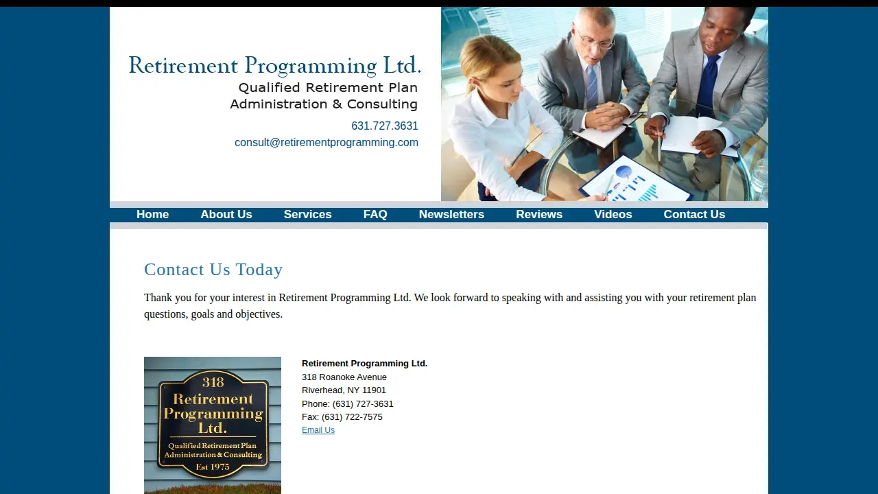 Retirement Programming Ltd page