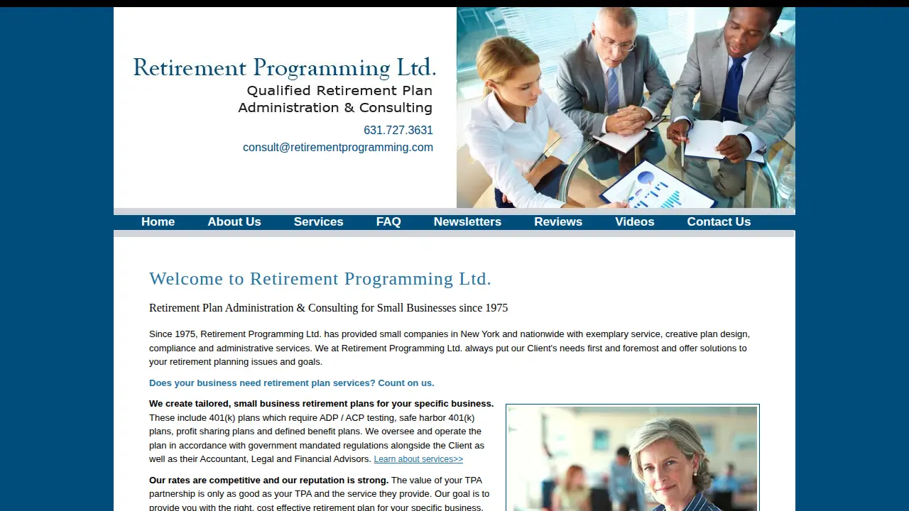 Retirement Programming Ltd page