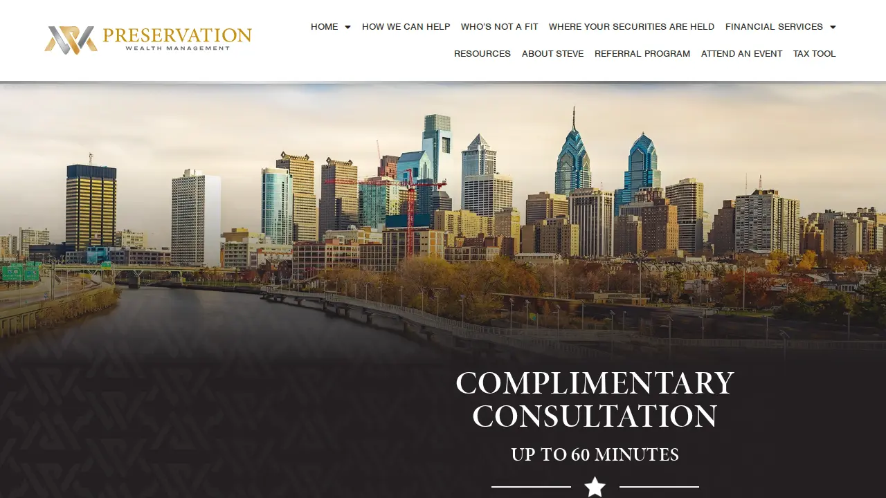 Preservation Wealth Management page