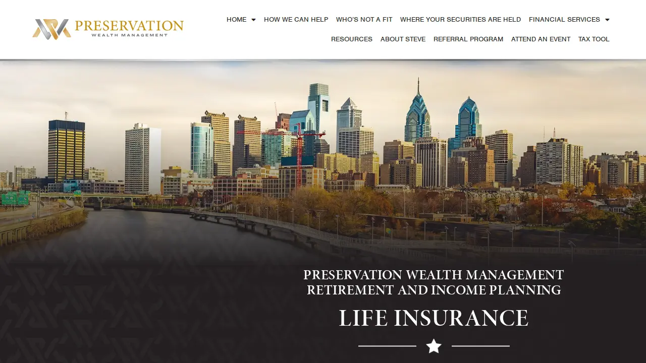 Preservation Wealth Management page