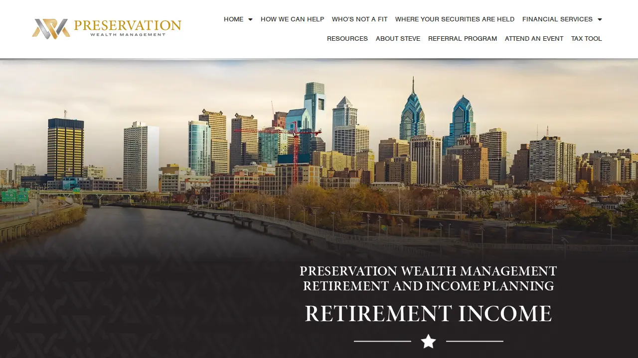 Preservation Wealth Management page