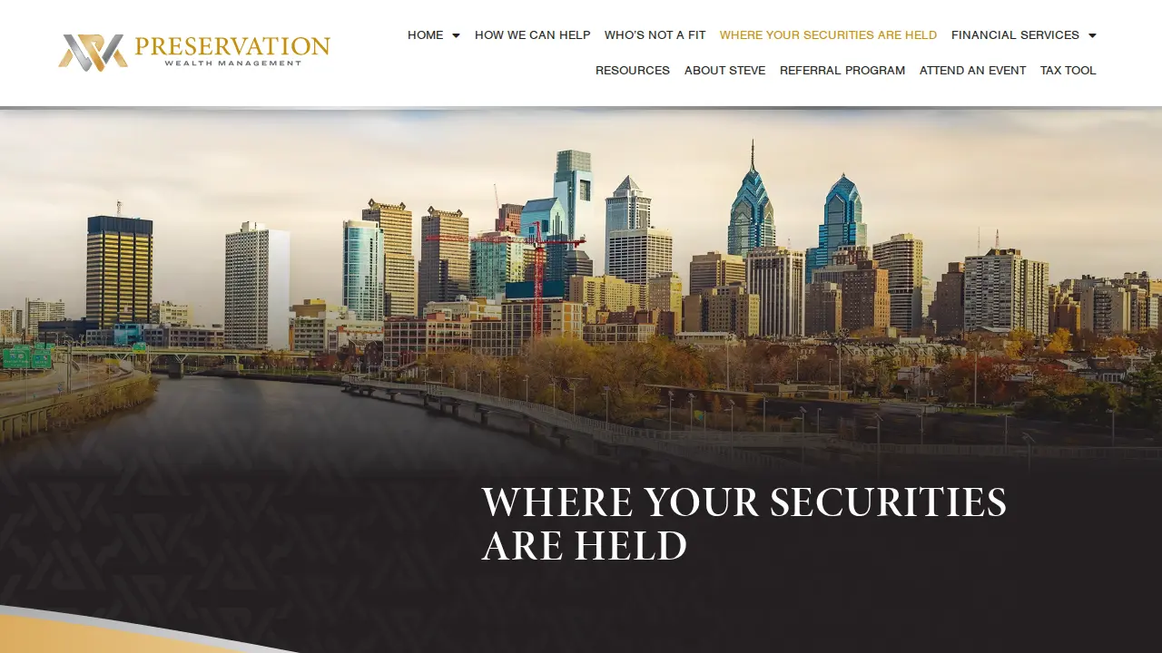 Preservation Wealth Management page