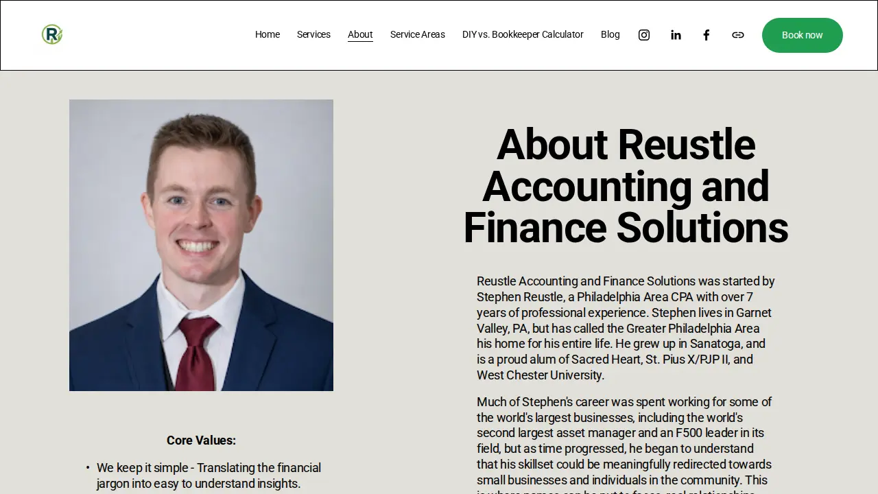 Reustle Accounting and Finance Solutions, LLC page