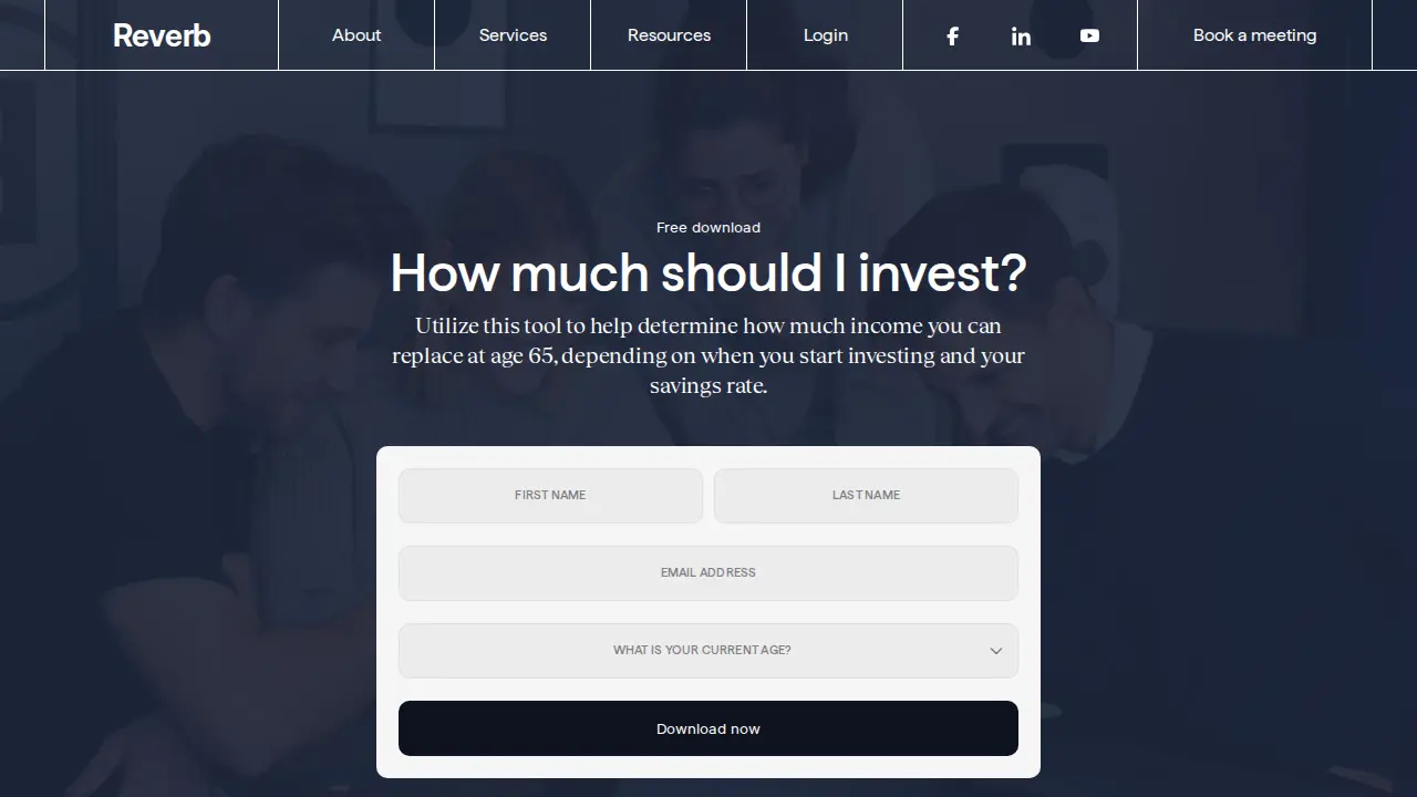 Reverb Financial page