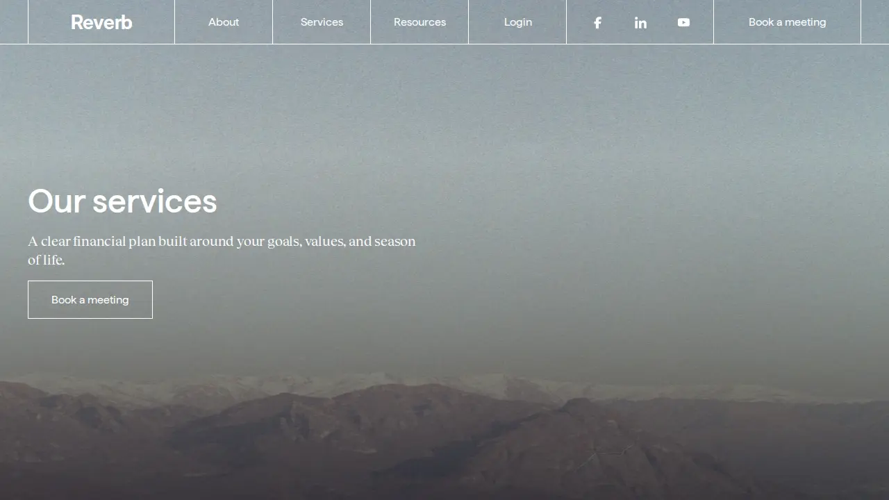 Reverb Financial page
