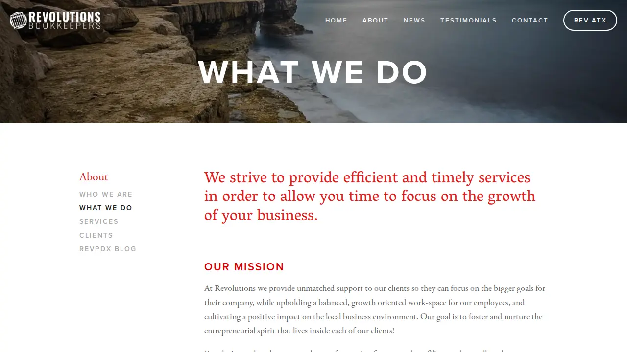 Revolutions Bookkeepers PDX page