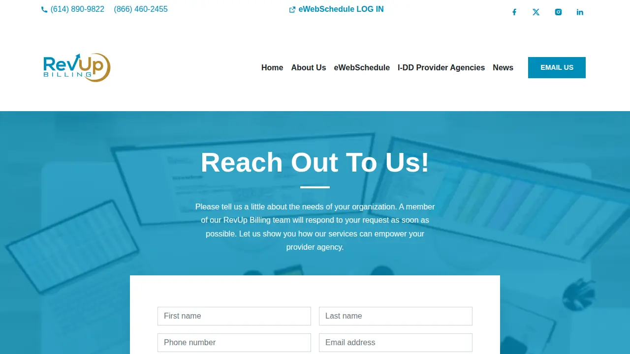 RevUp Billing page