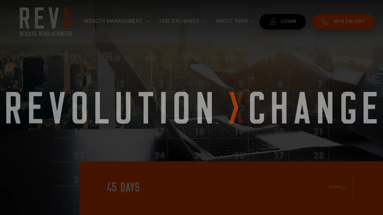 Revolution X Wealth page