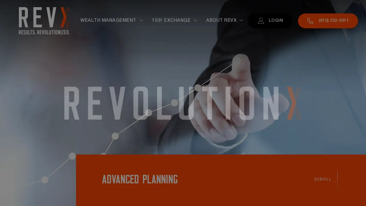 Revolution X Wealth page