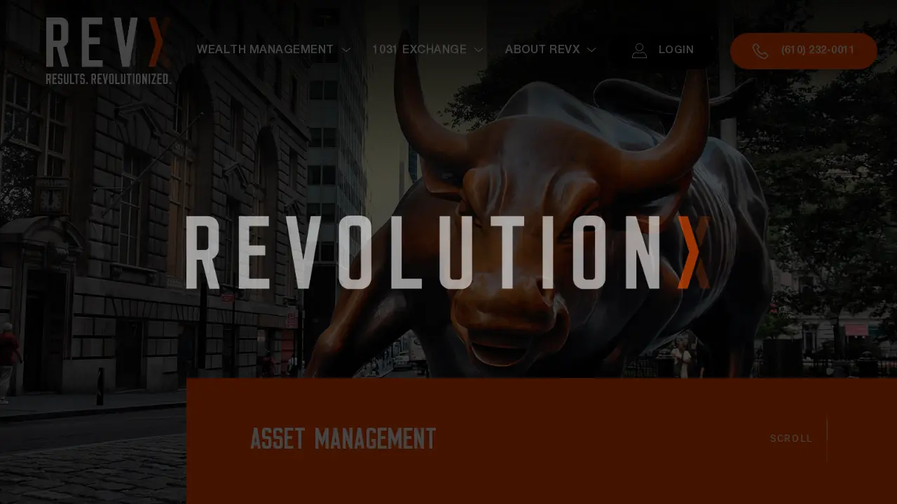 Revolution X Wealth page