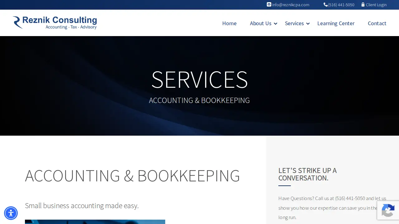 REZNIK CONSULTING LLC page