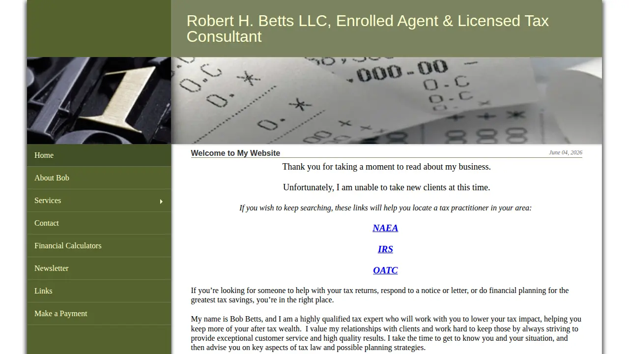 Robert H Betts LLC LTC page