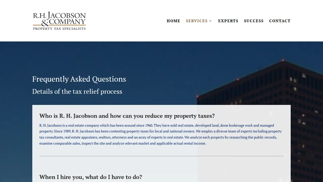 R. H. Jacobson and Company page