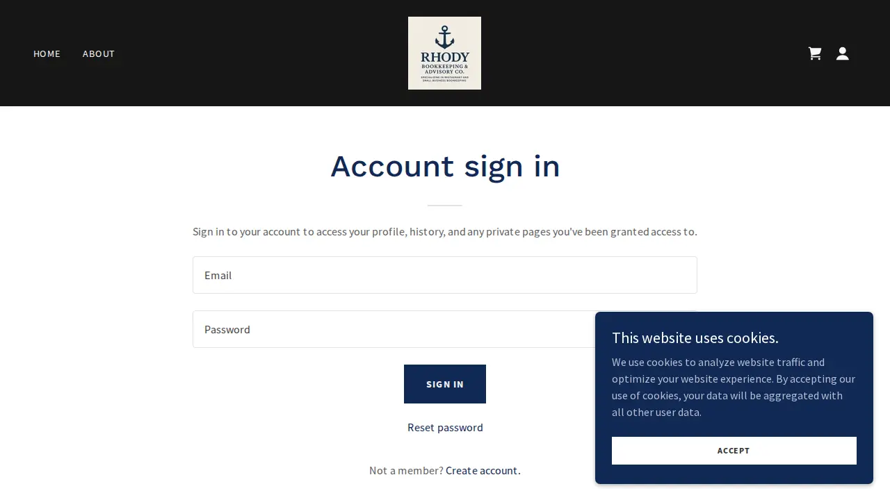 Rhody Bookkeeping and Advisory Co. page