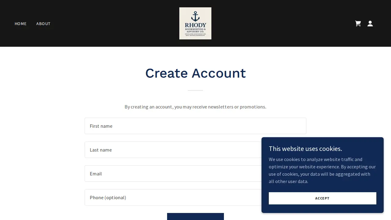 Rhody Bookkeeping and Advisory Co. page