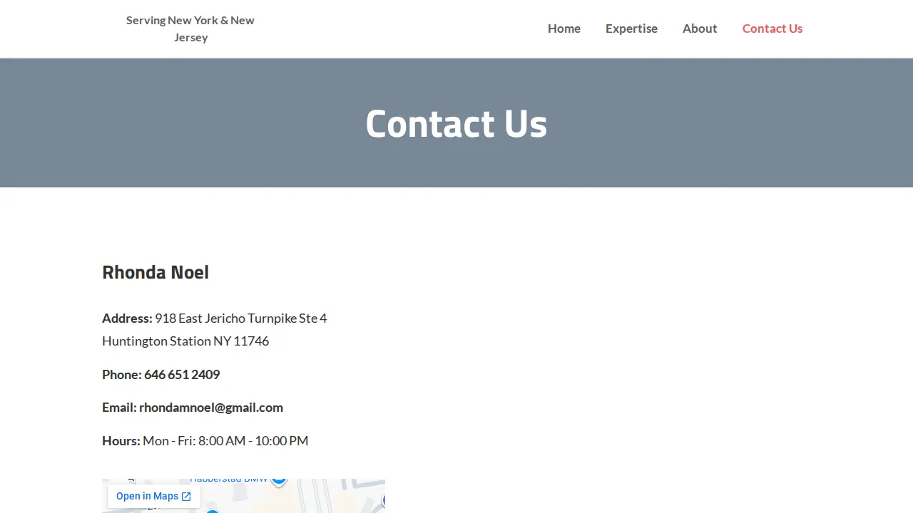 Rhonda Noel Bookkeeping page
