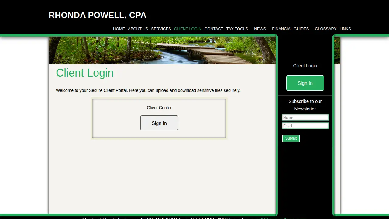 Rhonda Powell CPA page
