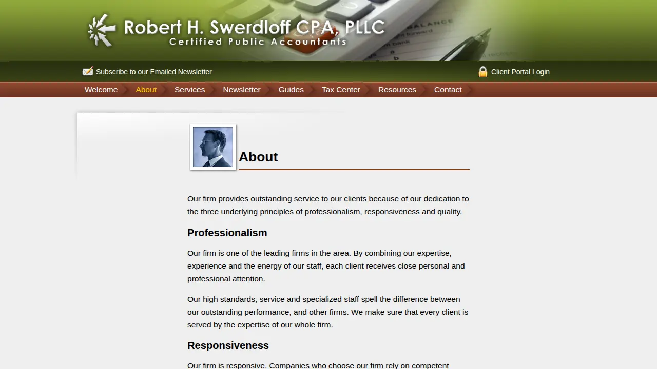 Robert H Swerdloff CPA PLLC page