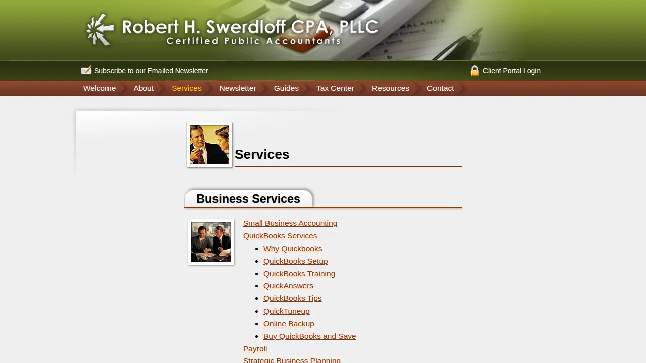 Robert H Swerdloff CPA PLLC page