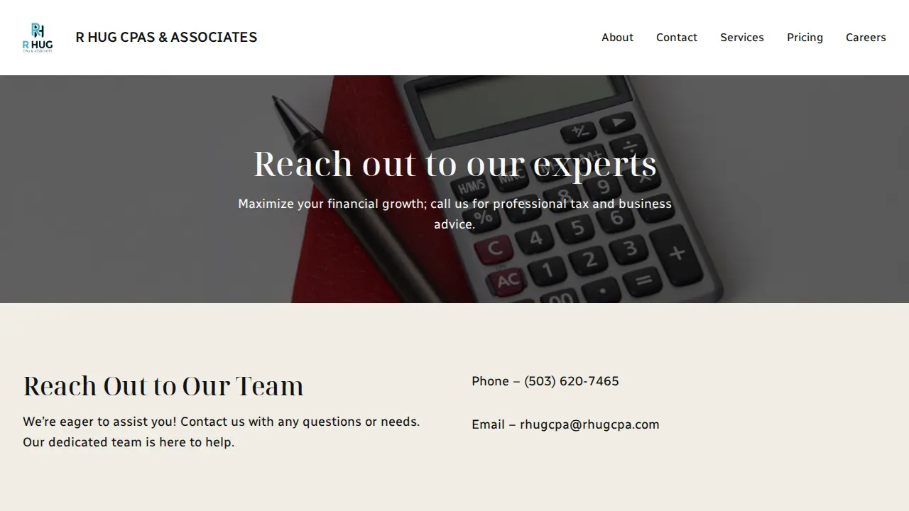 Rick Hug & Associates page
