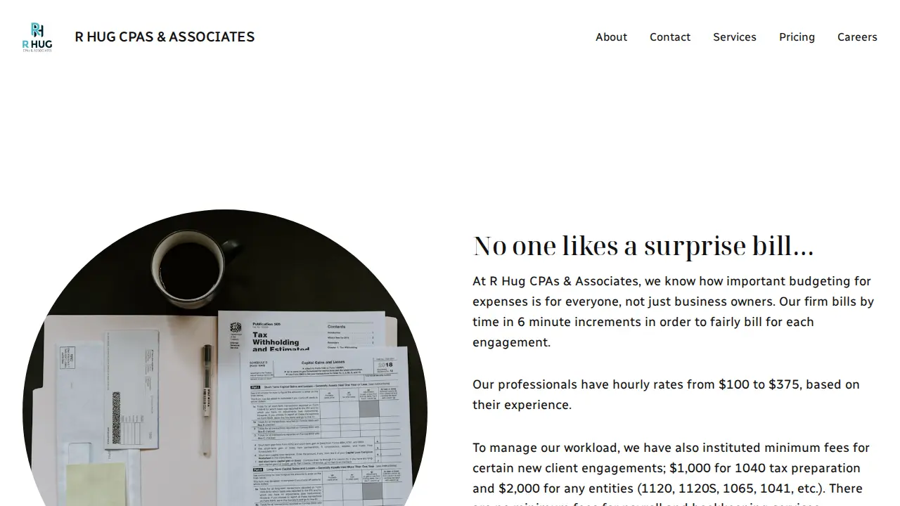 Rick Hug & Associates page