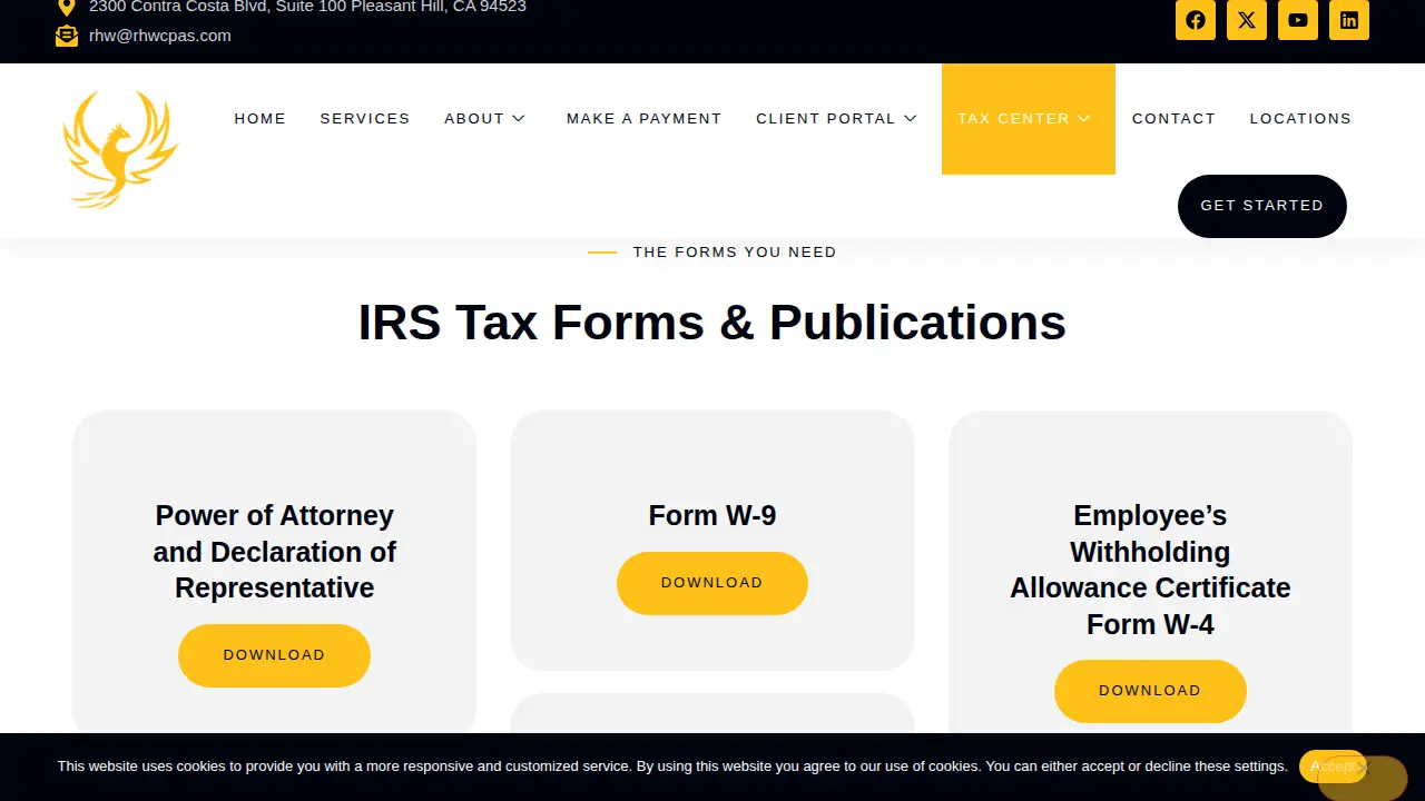 RHW CPAs page