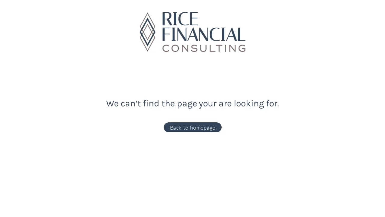 Rice Financial Consulting page