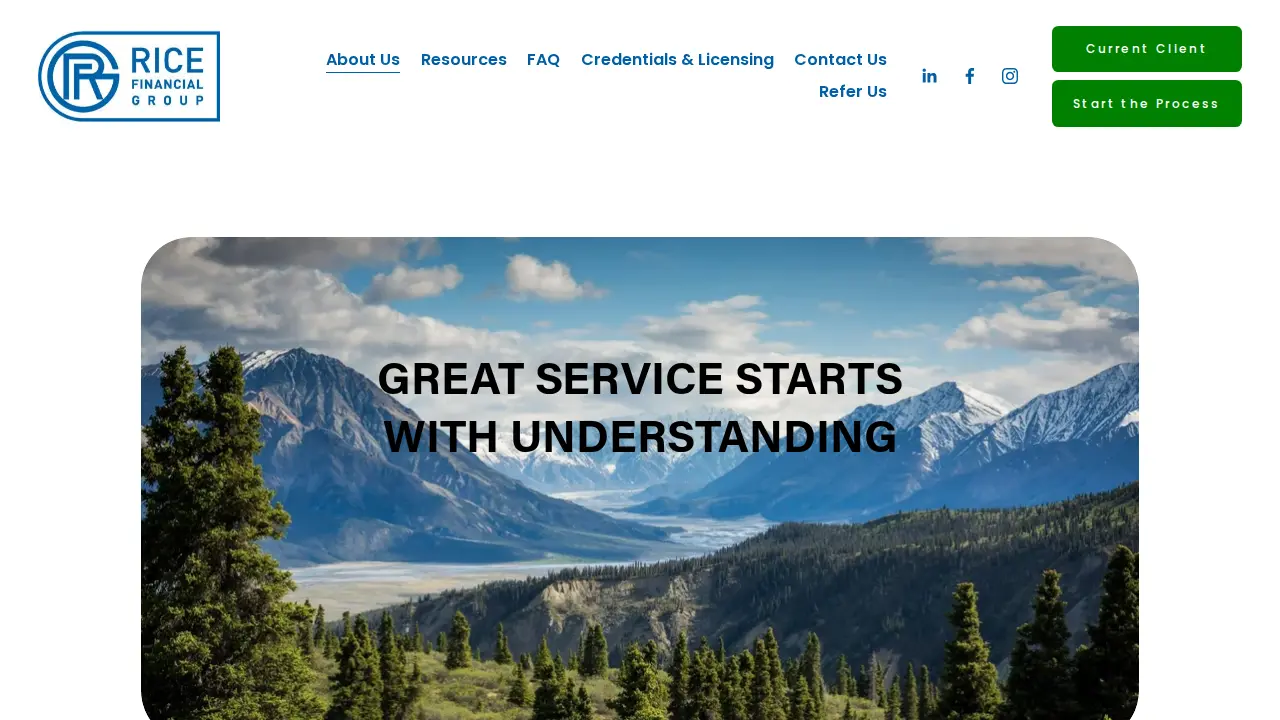 Rice Financial Group page
