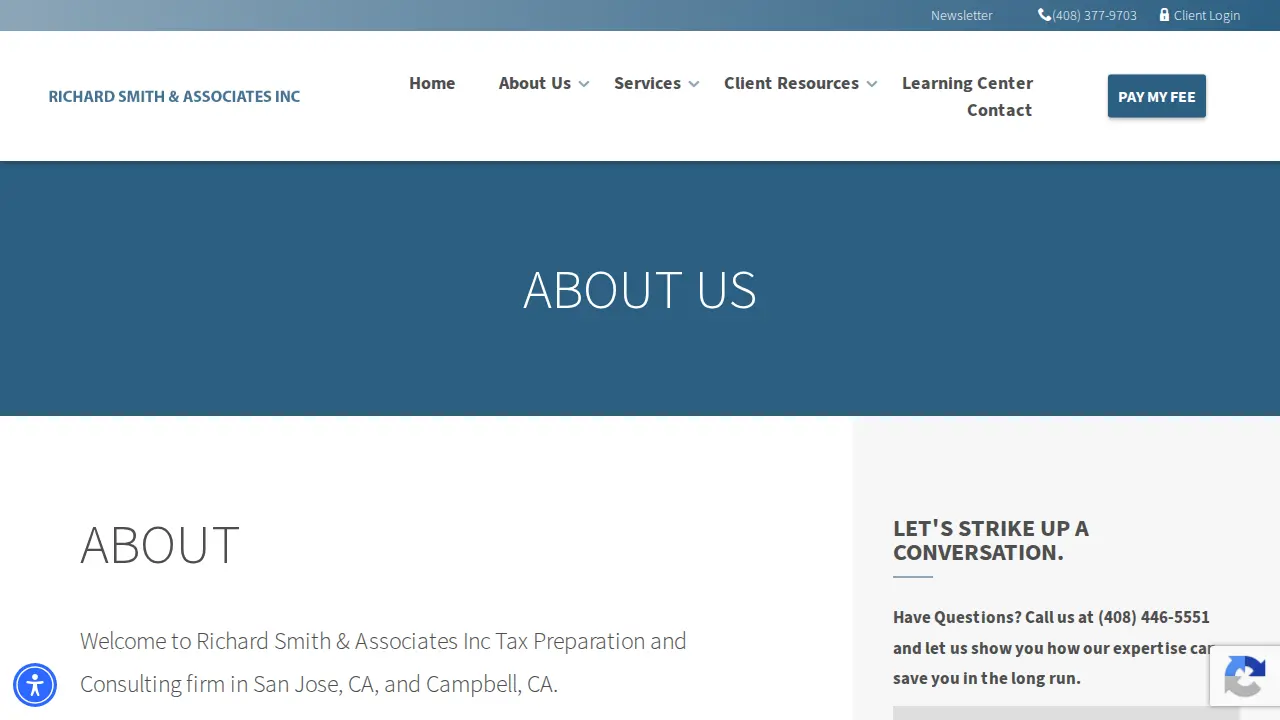 Richard Smith & Associates page