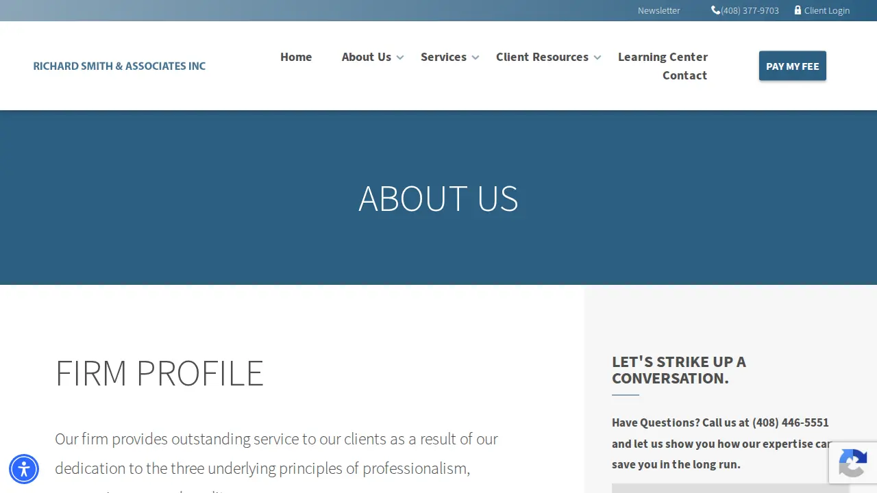 Richard Smith & Associates page