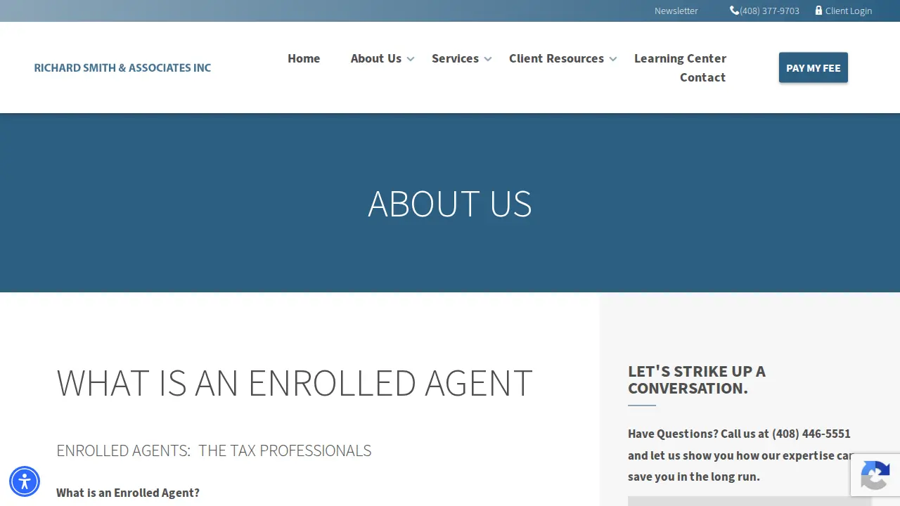 Richard Smith & Associates page