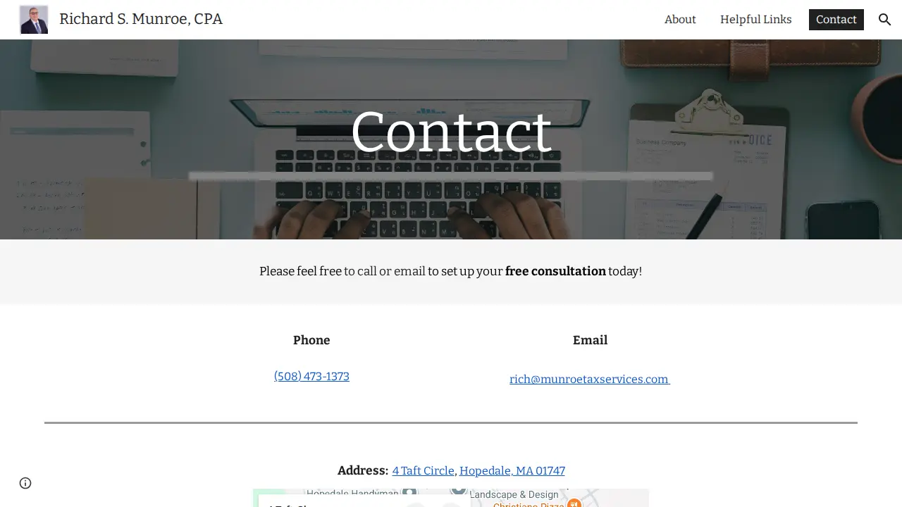 Richard S. Munroe, CPA page