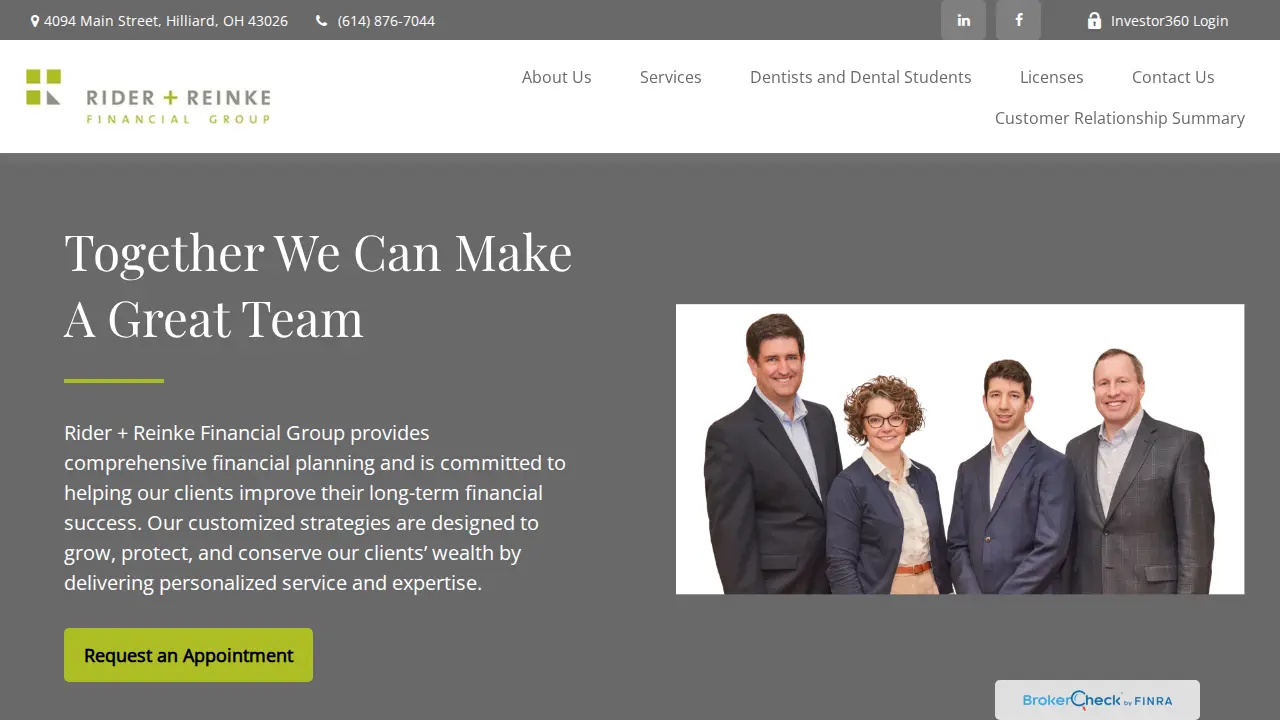 Rider Financial Group website