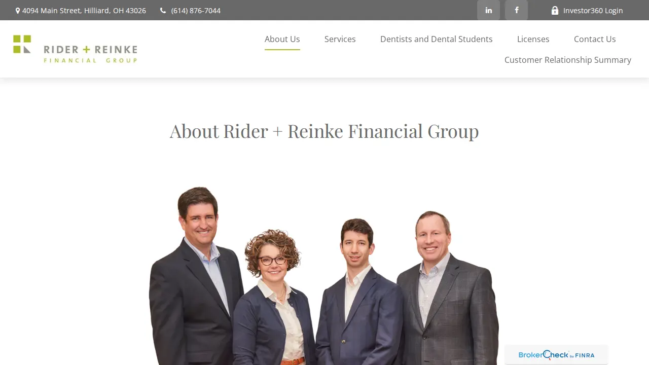 Rider Financial Group page