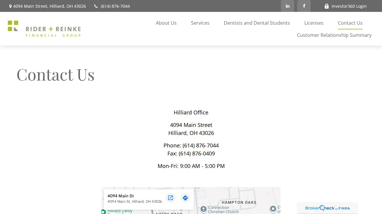 Rider Financial Group page