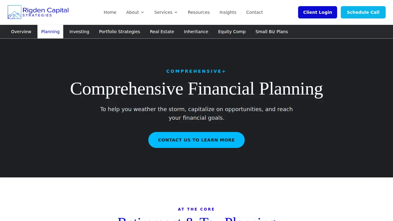 Rigden Capital Strategies page