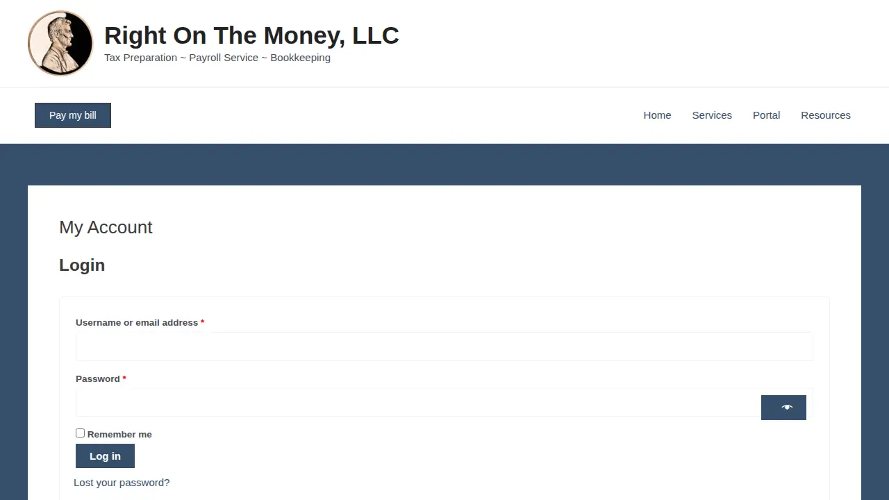 Right On The Money page