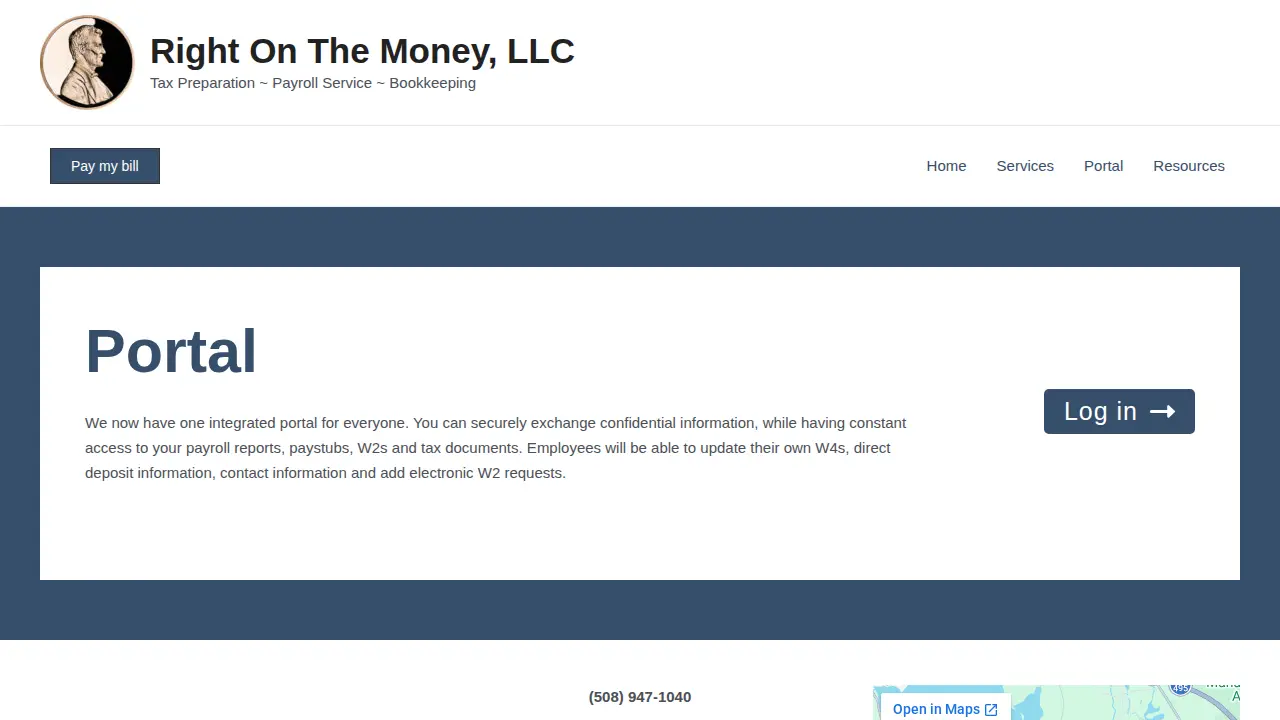 Right On The Money page