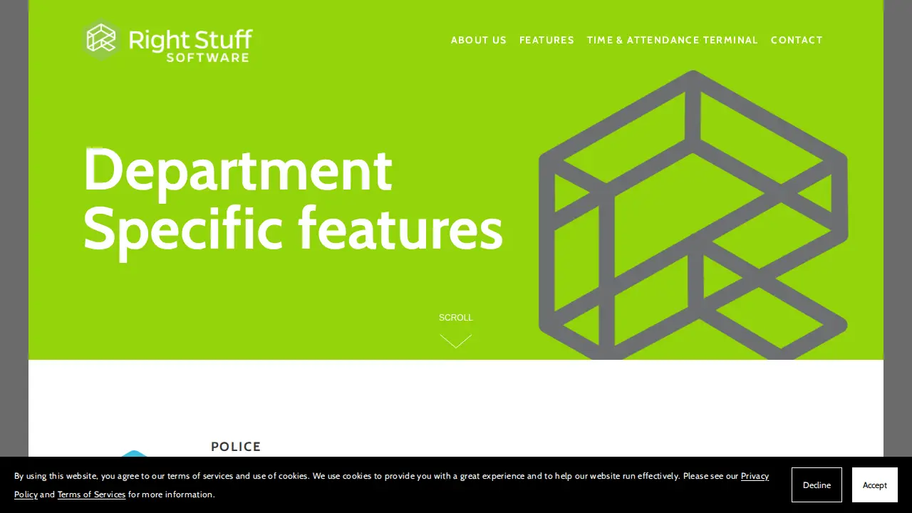 Right Stuff Software Corporation page